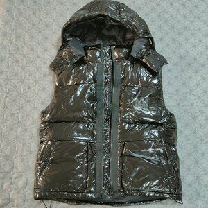 AMIRI Shiny Down Gilet Puffer Vest Black Size XL